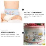 EXCEART 4pcs Baby Umbilical Hernia Belt Baby Belly Button Cord Band Infant Belly Wrap Adjustable Navel Belly Band - Image 4